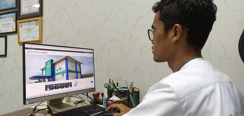 Gambar Realisasi MoU, PCR Kembangkan Website BMKG Stalkim Riau