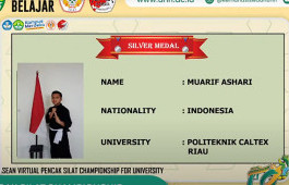 Mahasiswa PCR Raih Medali Perak pada ASEAN Pencak Silat Championship for University Student