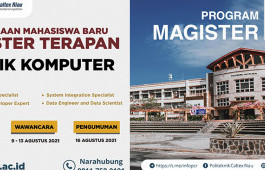 Tahun Akademik 2021, PCR Siapkan 20 Kuota untuk Program Magister Terapan