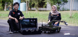 Gambar Iqbal dan Nadiya Berhasil Membuat Robot Pemotong Kabel pada Robot Penjinak Bom