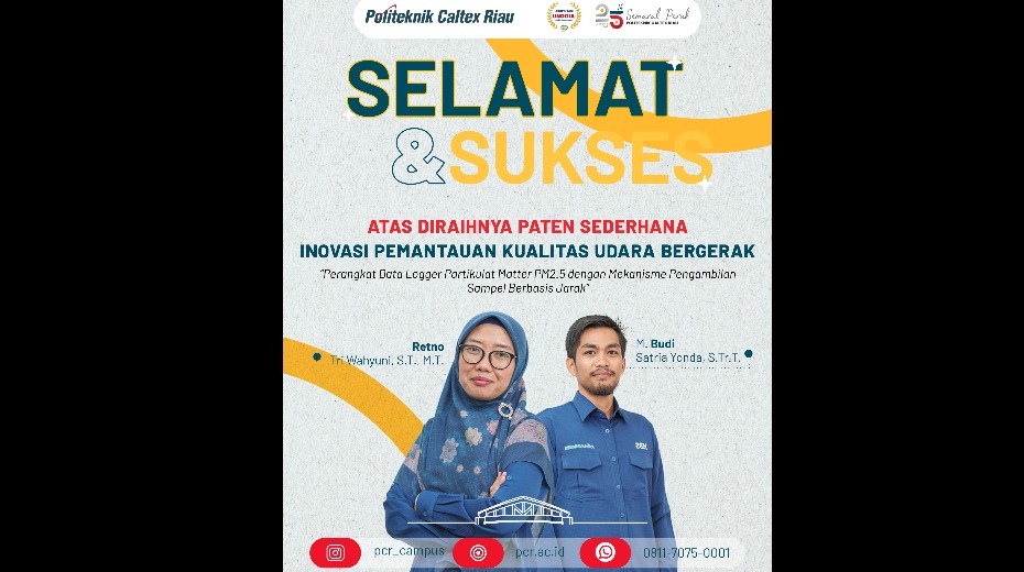 Cover Dosen PCR Raih Paten Sederhana untuk Inovasi Pemantauan Kualitas Udara Bergerak