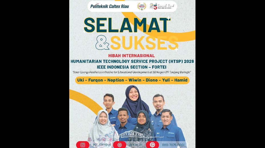 Cover Politeknik Caltex Riau Raih Pendanaan Internasional IEEE untuk Proyek Energi Terbarukan di SDN 017 Tanjung Beringin