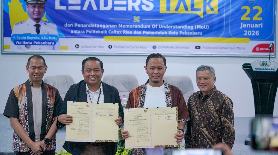 Cover Pemko Pekanbaru dan Politeknik Caltex Riau Jalin Kerja Sama Pengembangan Inovasi Teknologi