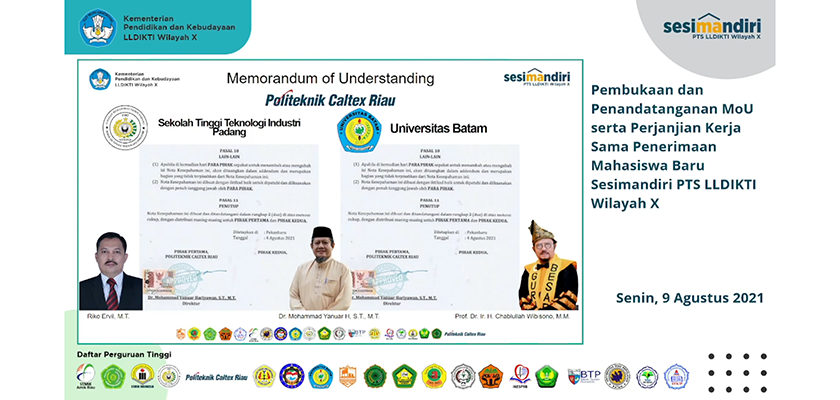 Cover Didukung LLDIKTI dan Puluhan PTS, PCR Selenggarakan PMB seleksi bersama Sesimandiri