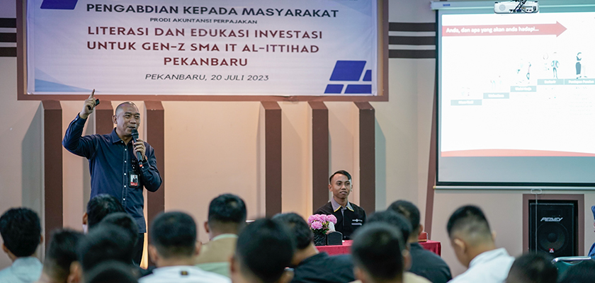 Cover Gandeng BEI dan MNC Sekuritas, Akuntansi PCR Berikan literasi dan edukasi investasi kepada Siswa SMA Al-Ittihad