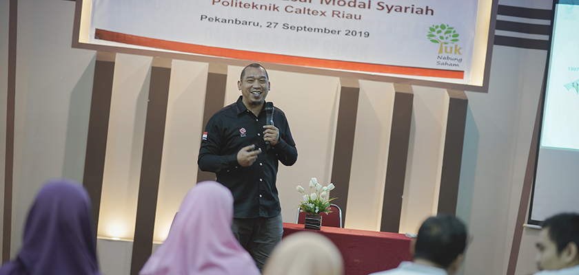 Cover Kenalkan Pasar Modal Syariah, PCR Hadirkan BEI Perwakilan Daerah Riau dan MNC Sekuritas