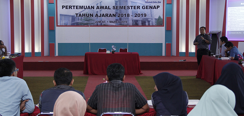 Cover PCR Gelar Pertemuan Awal Semster Guna Sinkronisasi Program kerja 2019