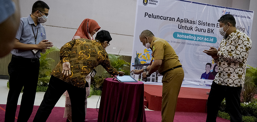 Cover PCR Launching Aplikasi E-Konseling untuk Guru BK, Kini Konseling Dapat Dilakukan Secara Online