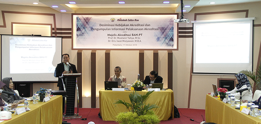 Cover PCR Menjadi Tuan Rumah Kegiatan Diseminasi Kebijakan Akreditasi Oleh Majelis Akreditasi BAN-PT