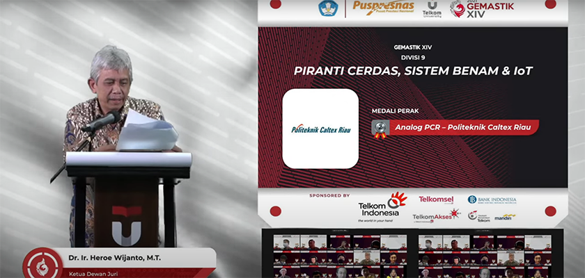 Politeknik Caltex Riau Raih Juara 1 dan Medali Perak pada GEMASTIK XIV