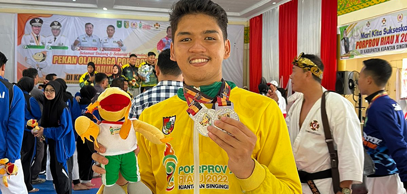 Cover Porpov Riau 2022, Mahasiswa PCR Raih 3 Medali Perak