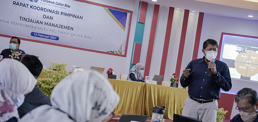 Cover Tingkatkan Mutu Politeknik Caltex Riau, PCR Gelar Rapat Koordinasi Pimpinan dan Manajemen