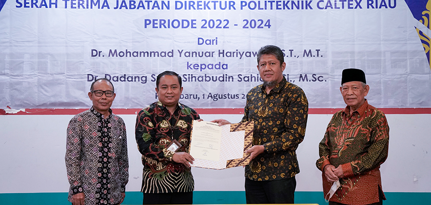 Cover Yayasan PCR Menunjuk Kembali Dadang Syarif Sebagai Direktur Politeknik Caltex Riau