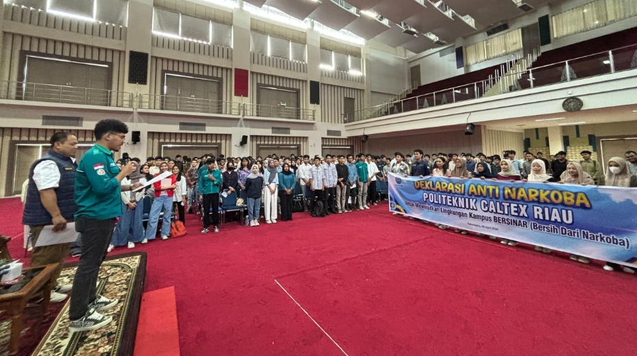 Cover Enabling Skill PCR Hadirkan BNN Pekanbaru, 483 Mahasiswa Dapat Edukasi Anti Narkoba